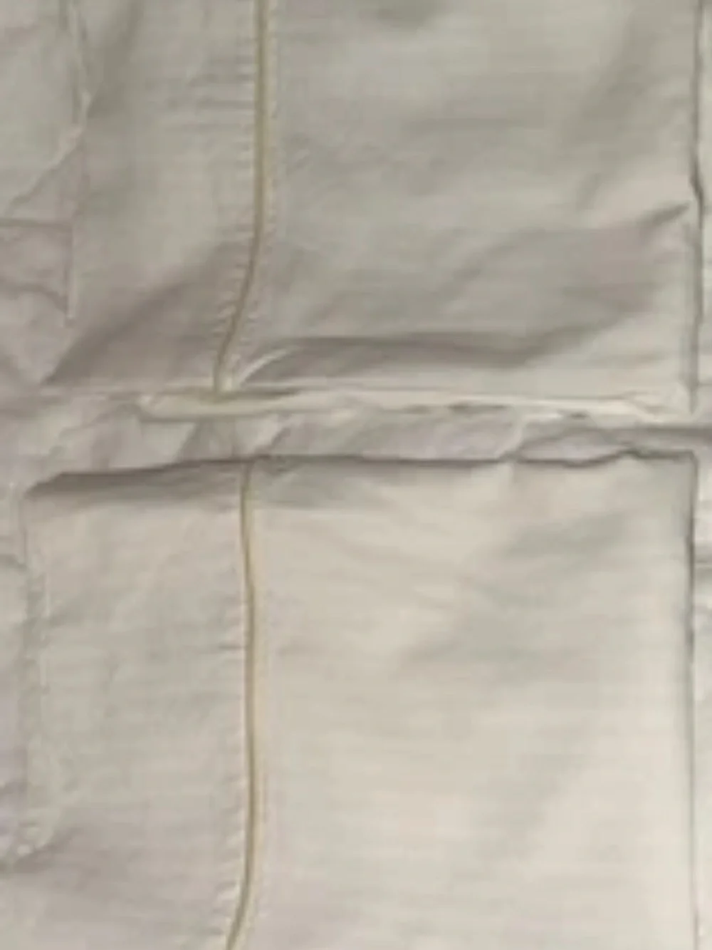 Vtg Fieldcrest Charisma Standard Pillowcases Imperial Stripe Ivory Supima USA